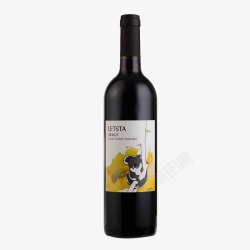 霓梅洛干红勒斯塔梅洛干红葡萄酒高清图片