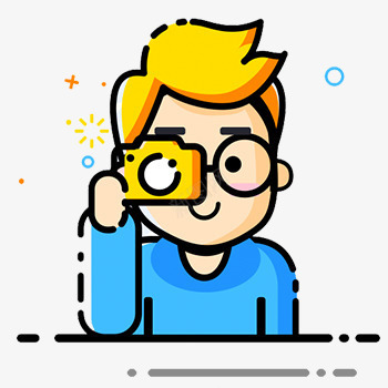 拍照的穿蓝色衣服的戴眼镜的男生png免抠素材_新图网 https://ixintu.com 拍照 男生 相机 眼镜