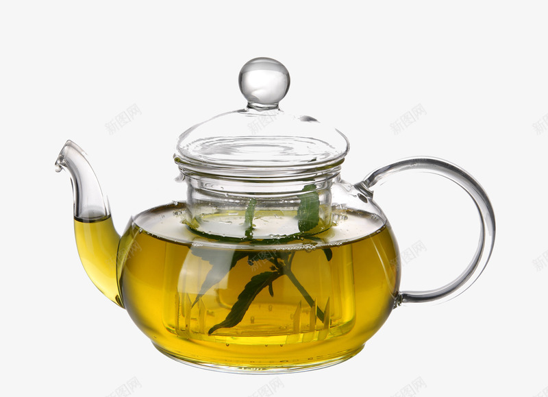 玻璃茶壶png免抠素材_新图网 https://ixintu.com 现代茶壶 玻璃茶壶 茶壶