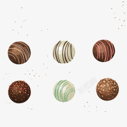 巧克力球矢量图素材