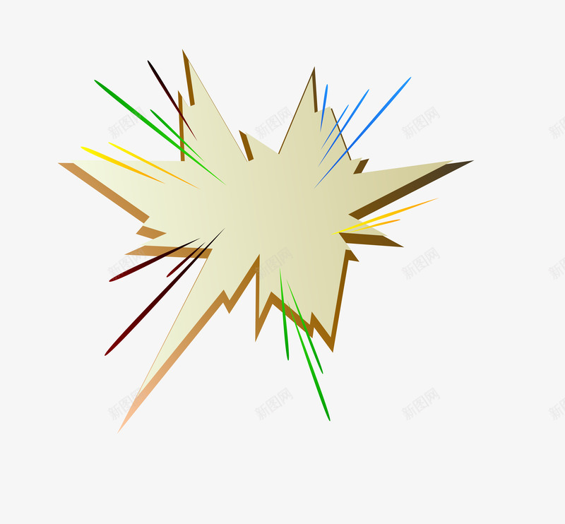 爆炸边框矢量图eps免抠素材_新图网 https://ixintu.com 爆炸边框 素材 边框 矢量图