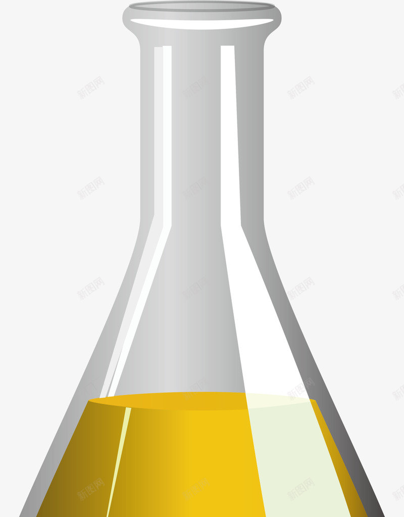 黄色玻璃杯png免抠素材_新图网 https://ixintu.com 实验室 杯子 玻璃杯 研究 科学 装饰图案 试验 黄色液体