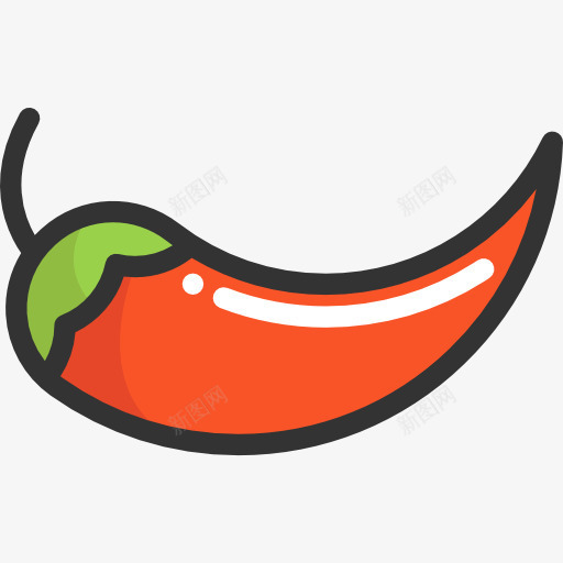 Chilipepper图标png_新图网 https://ixintu.com 有机 素食 素食主义者 辣 辣椒 食品 食品和餐厅