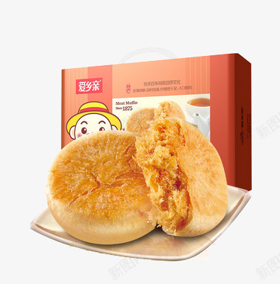 产品实物肉松饼png免抠素材_新图网 https://ixintu.com 肉松饼 零食 食品