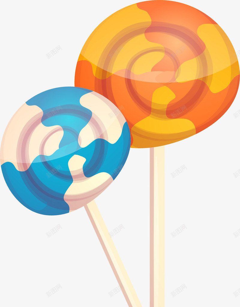 质感棒棒糖装饰图png免抠素材_新图网 https://ixintu.com 卡通有趣 扁平化 棒棒糖 矢量图案 糖果 设计图