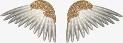 打造白金打造的翅膀高清图片