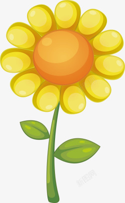加拿大一枝黄花卡通图片