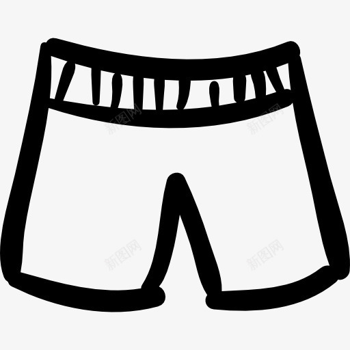短手画的男性的衣服图标png_新图网 https://ixintu.com 夏日海滩 布 手绘 时尚 海滩 男 短 衣服 裤
