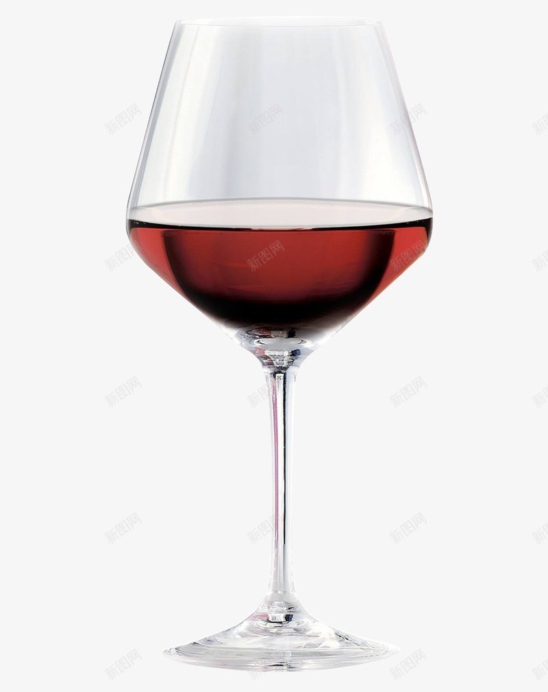 装着红酒的高脚杯png免抠素材_新图网 https://ixintu.com 玻璃材质 玻璃酒杯 红酒杯 透明红酒杯 高脚杯