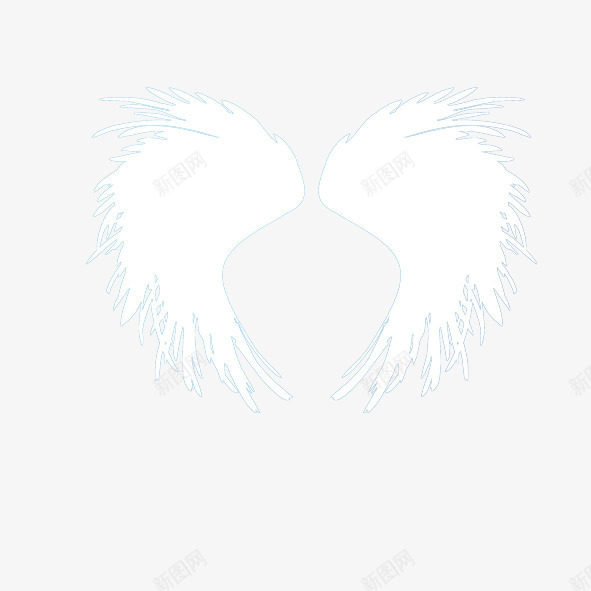 翅膀png免抠素材_新图网 https://ixintu.com 天使翅膀 手绘翅膀 白色翅膀 纯色翅膀 翅膀
