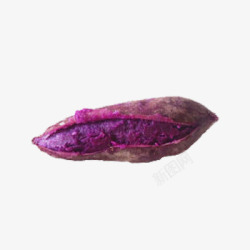 新鲜紫薯素材