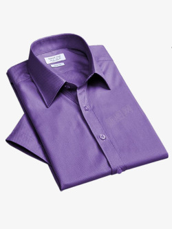 叠好的紫色衬衫衣服素材