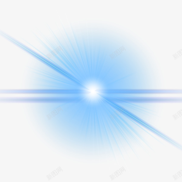 蓝色光线png免抠素材_新图网 https://ixintu.com 光线 发射线 射线 蓝色 阳光