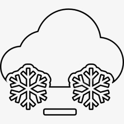 雪天气行程概述下雪的天气有雾图标高清图片