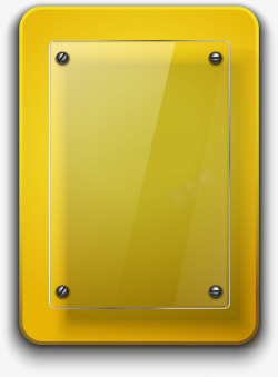 黄色亚克力手绘黄色玻璃板矢量图高清图片