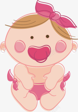 卡通女婴可爱女宝宝高清图片