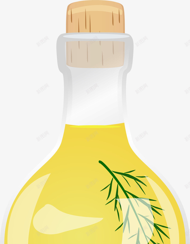 金色卡通橄榄油png免抠素材_新图网 https://ixintu.com 卡通瓶子 玻璃瓶 装饰图案 金色橄榄油 食物 食用油