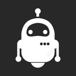 robo机器人以社会平面按钮图标高清图片