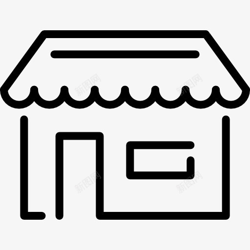 杂货店图标png_新图网 https://ixintu.com 商务 商品店 杂货店卡通 购物 购物店