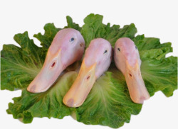 鐢峰鐨新鲜食材鸭头片高清图片