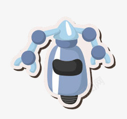 蓝色的机器人png免抠素材_新图网 https://ixintu.com 卡通 机械手 高科技