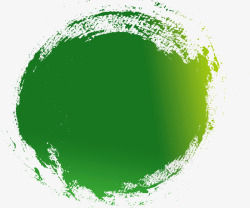绿色艺术清新墨迹素材