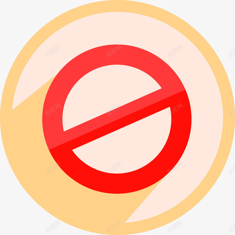 拒绝图标卡通png_新图网 https://ixintu.com 关闭按钮 卡通 图标 拒绝 拒绝卡通 按钮 标志 标识 禁止 简约