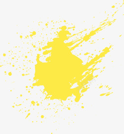 斑斓水彩黄色斑斓花纹高清图片