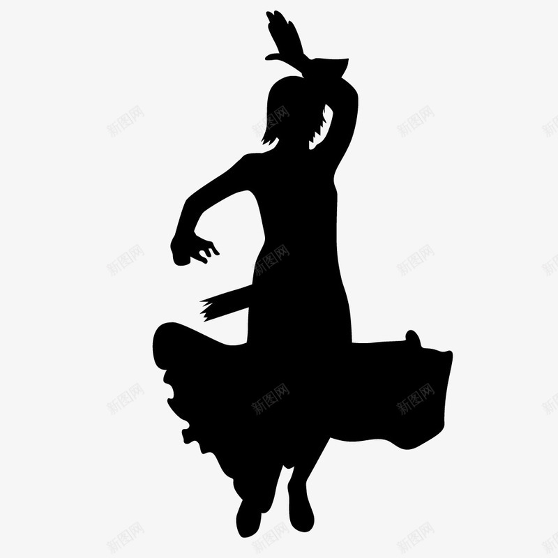 桑巴单人舞动作剪影图标png_新图网 https://ixintu.com 传统的 双人舞 女 拉丁 文化 时尚 有吸引力的舞蹈 服装 桑巴舞 美国 舞者 节日 衣服 黑色的