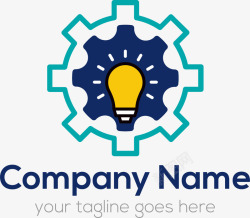 公司logo集合灯泡齿轮logo图标高清图片