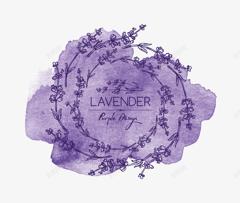 墨迹矢量图eps免抠素材_新图网 https://ixintu.com lavender 墨迹 水墨 矢量图