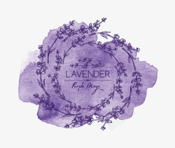 lavender墨迹矢量图高清图片