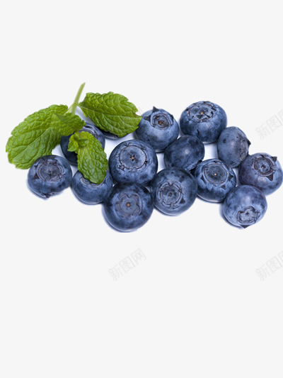 新鲜蓝莓水果png免抠素材_新图网 https://ixintu.com 水果 维生素 蓝色 蓝莓