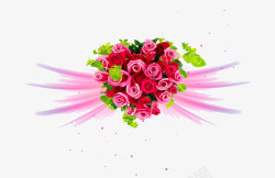 桃心形状玫瑰花组成的桃心形状高清图片