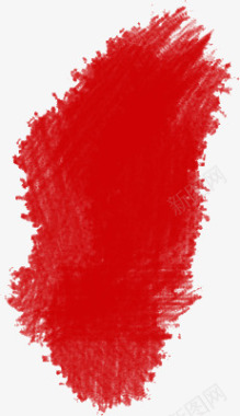 红色墨迹纹理图标图标