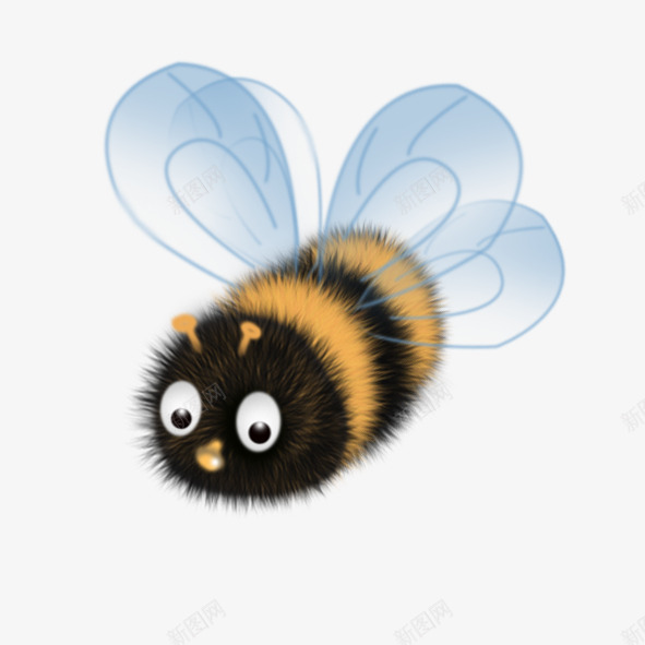 会飞的卡通小蜜蜂png免抠素材_新图网 https://ixintu.com 可爱的 小蜜蜂 翅膀 蜜蜂 黄色