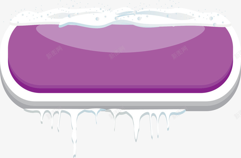 紫色立体按钮冰雪按钮png免抠素材_新图网 https://ixintu.com 冰雪按钮 按钮 立体按钮