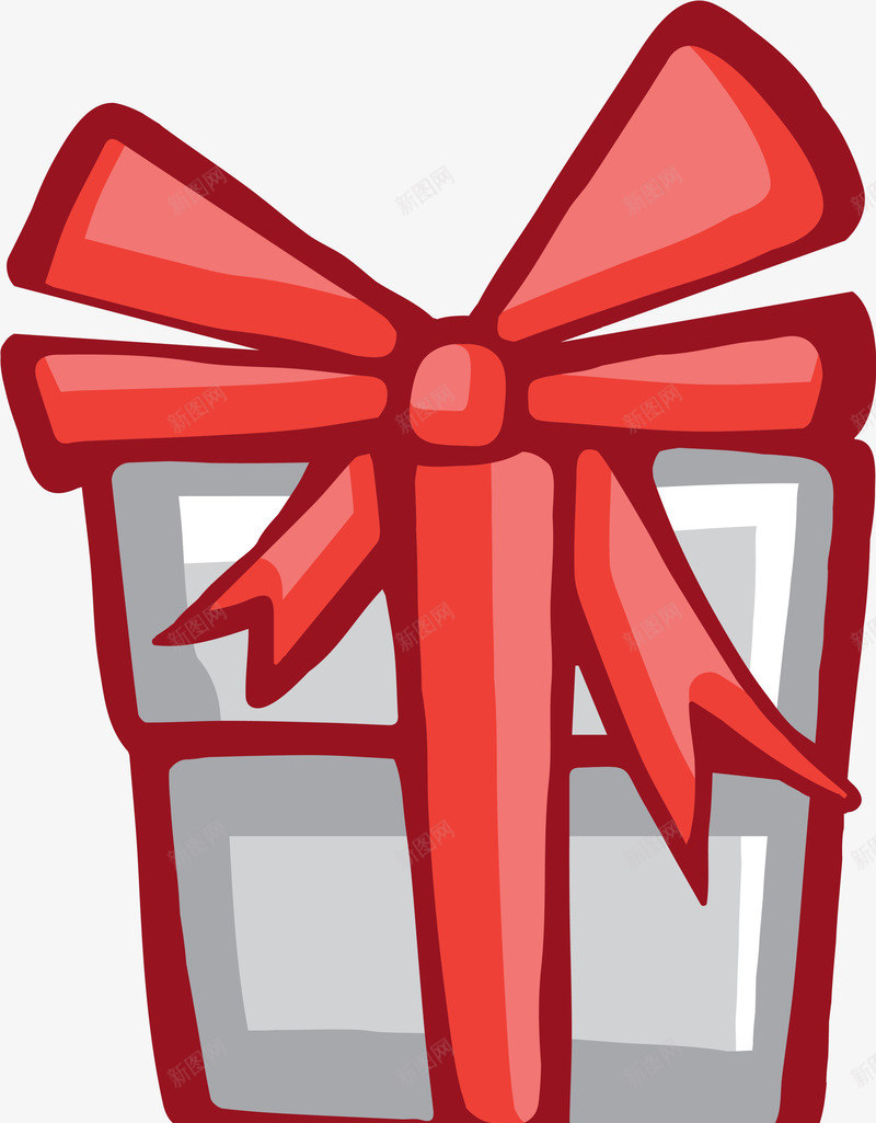 红色卡通礼物png免抠素材_新图网 https://ixintu.com 卡通礼盒 圣诞礼物 生日礼品 礼品 红色礼物 装饰图案
