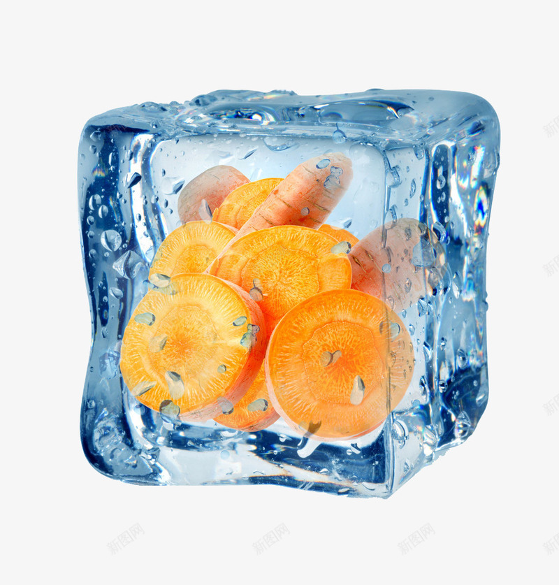 冰冻的胡萝卜png免抠素材_新图网 https://ixintu.com 冰冻 冰冻的胡萝卜 冰块 新鲜蔬菜 蔬菜