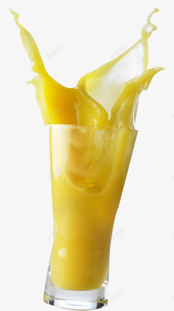 溢出的果汁png免抠素材_新图网 https://ixintu.com 一杯果汁 橙子汁 水果 玻璃杯 飞溅的果汁