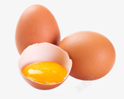 鸡蛋清新鲜营养的3个鸡蛋高清图片