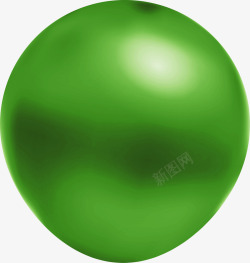 绿色立体圆球素材