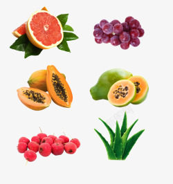 木瓜芦荟沙拉各种水果高清图片