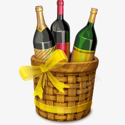 葡萄酒篮子惊喜图标png_新图网 https://ixintu.com Basket Wine 篮子 葡萄酒