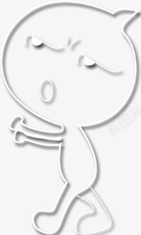 卡通小人图标图标