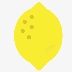 扁平柠檬水果矢量图素材
