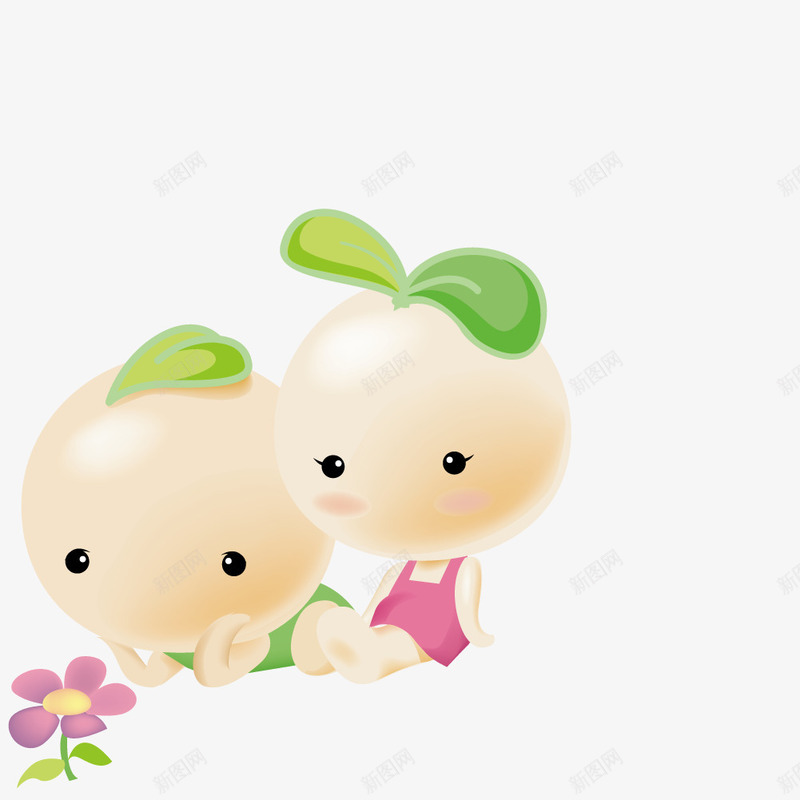看小花的豆芽小人png免抠素材_新图网 https://ixintu.com 小人 小花 豆芽
