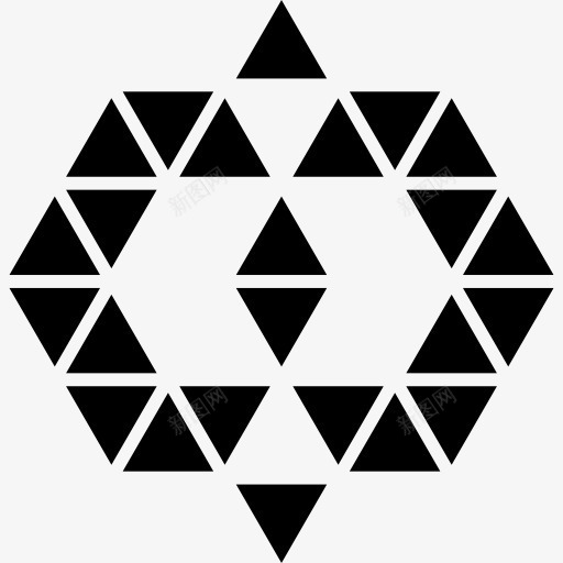 多边形装饰形状图标png_新图网 https://ixintu.com 三角形 多边形 小三角形 形状 点缀 装饰