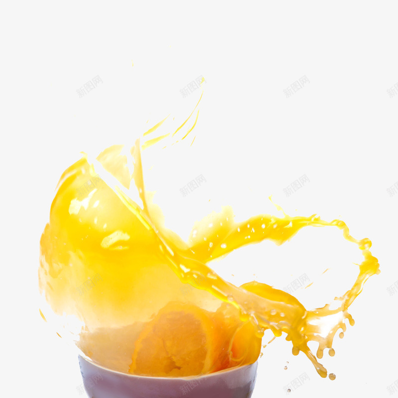 橙汁飞溅png免抠素材_新图网 https://ixintu.com 果汁 橙汁 飞溅 饮料