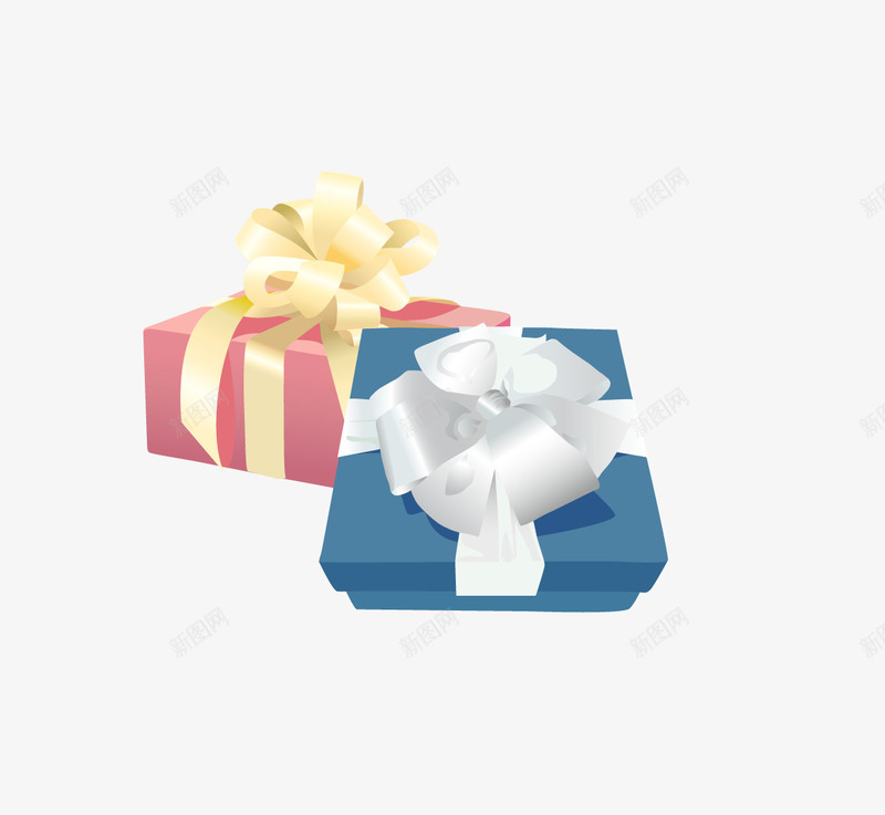 彩色礼品盒png免抠素材_新图网 https://ixintu.com 丝带 包装 包装盒 盒子 矢量盒子 礼品盒 礼物